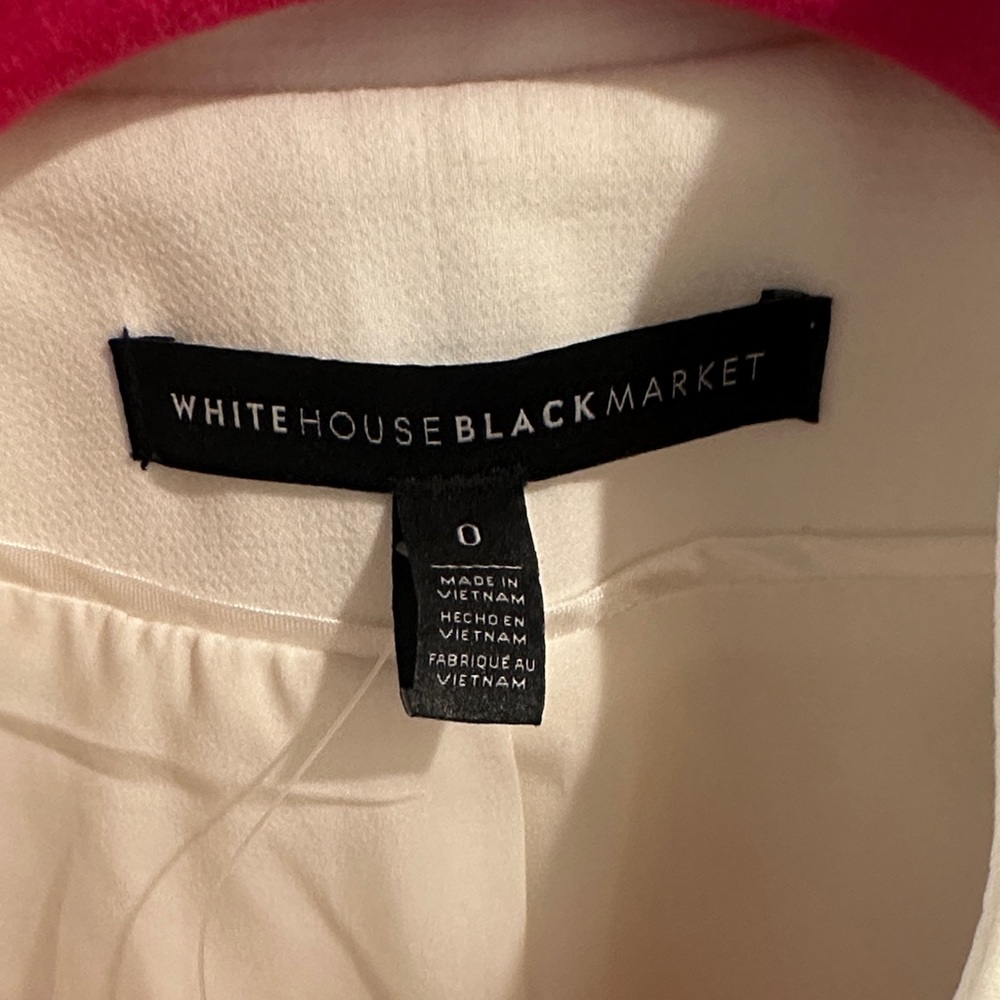White Ruffled Women's Jacket - Picture 3 of 6